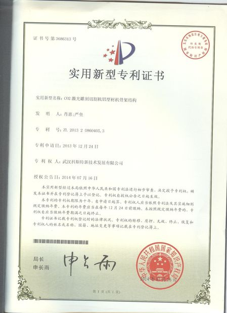 China Wuhan Questt ASIA Technology Co., Ltd. certificaciones
