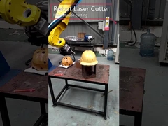 Cortadora del laser del casco con el cortador del laser de la fibra del robot de 6 AXIS
