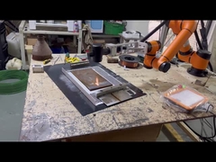 6 Ejes Robot Automático 100w Maleta Máquina de limpieza portátil de fibra láser de eliminación de óxido